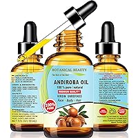 Brazilian ANDIROBA OIL 100% Pure Natural Virgin Unrefined Cold-pressed carrier oil 1 Fl oz 30 ml For Face, Skin, Body, Hair, Lip, Nails, Rich in vitamins C, E