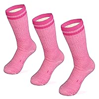 MERIWOOL Merino Wool Hiking Socks for Men and Women – 3 Pairs Midweight Cushioned – Warm n Breathable