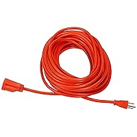 Amazon Basics 50-Foot 3-Prong Vinyl Indoor/Outdoor Extension Cord - 13 Amps, 1625 Watts, 125 VAC, Orange