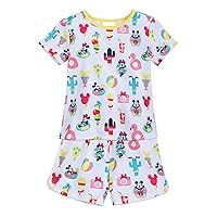 Disney Mickey and Minnie Mouse Short Sleep Set for Girls Multi