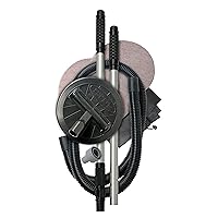 Hyde 9-inch Round Dust-Free Sander with Two-piece Lightweight Extension Pole, Pivoting Head For Walls or Ceilings, Included 6 Foot Hose with Suction Control Valve Joins with Your Wet/Dry Vacuum