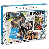 Top Puzzles Friends Scrapbook 1000 Piece Jigsaw Puzzle Game, Assemble characters from the popular TV Series including Joey, Ross, Rachel, Chandler, Phoebe and Monica, gift for ages 10 plus
