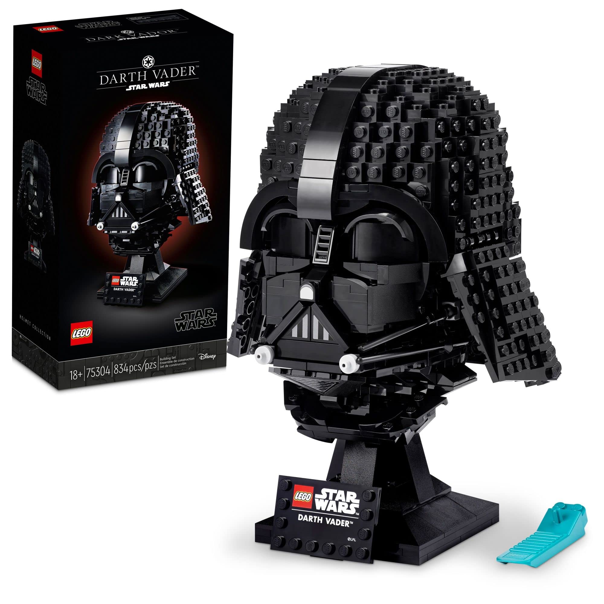 LEGO Star Wars Darth Vader Helmet 75304, Mask Display Model Kit for Adults to Build, Collectible Home Decor Model, Perfect Collectible and Back to School Gift Idea