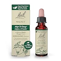 Original Flower Remedies, Walnut for Adapting to Change (Non-Alcohol Formula), Natural Homeopathic Flower Essence, Holistic Wellness and Stress Relief, Vegan, 10mL Dropper, Clear