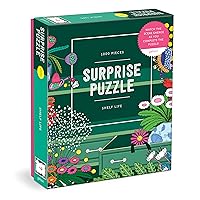 Shelf Life – 1000 Piece Surprise Puzzle Fun and Challenging Activity with Bright and Bold Artwork of A House Shelf Revealed for Adults and Families