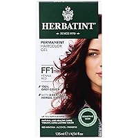 Herbatint Permanent Haircolor Gel, FF1 Henna Red, Alcohol Free, Vegan, 100% Grey Coverage - 4.56 oz