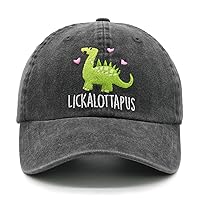 Embroidered Lickalottapus Hat, Adjustable Baseball Cap for Girlfriend LGBT Birthday Anniversary