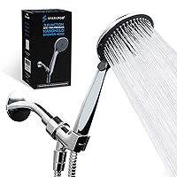 SparkPod High Pressure 3-Function Handheld Shower Head with 5 ft. Hose and Bracket - 3.75