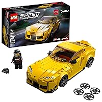 LEGO Speed Champions Toyota GR Supra 76901 Collectible Sports Car Toy Building Set with Racing Driver Minifigure