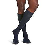 Men's Casual Cotton 186 Calf High Compression Socks 15-20mmHg (Various Colors and Sizes)