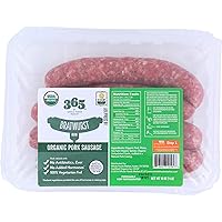 365 by Whole Foods Market, Pork Sausage Bratwurst Organic Step 1, 16 Ounce