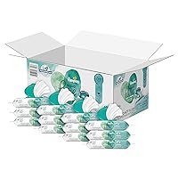 Pampers Aqua Pure Sensitive Baby Wipes, 99% Water, Hypoallergenic, Unscented, 12 Flip-Top Packs (672 Wipes Total)