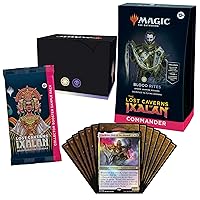 Magic: The Gathering The Lost Caverns of Ixalan Commander Deck - Blood Rites (100-Card Deck, 2-Card Collector Booster Sample Pack + Accessories)
