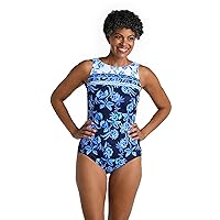 Maxine Of Hollywood Women's Standard High Neck Maillot One Piece Swimsuit