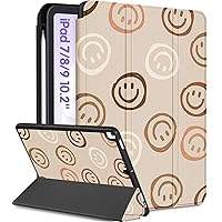 Premium PU Leather Case for iPad 9th Generation, Magnetic Sleep/Wake Function, Multiple Stylish Designs, Adjustable Angles, Built-in Apple Pencil Holder