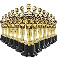 24 Pack 6'' Plastic Gold Star Award Trophies for Party Decorations, Party Favors, School Award, Game Prize, Party Prize and Appreciation Gifts