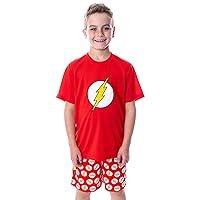 DC Comics Big Boys' Batman Logo Short Sleeve Shirt Pajama Short Set