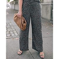 The Drop Women's Standard Animal Printed Side Slit Pants by @Graceatwood