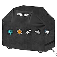 Grill Cover, 58 Inch Black Grill Cover for Outdoor Grill,BBQ Cover, Waterproof & UV Resistant, Gas Grill Cover, Convenient Durable Ripstop, for Weber, Char Broil, Nexgrill and More Grills