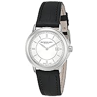 Raymond Weil Women's 59661-STC-65001 Maestro Analog Display Swiss Quartz Black Watch