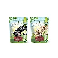 Food to Live Organic Dry Beans Bundle, 2 Pack – Black Beans (5 LB), Pinto Beans (5 LB), Non-GMO, Raw, Vegan, Kosher, Sproutable, Bulk. Rich in Fiber and Protein. Perfect for Soups, Burritos, Tacos