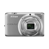 Nikon Coolpix S6500 Wi-Fi Digital Camera with 12x Zoom (Silver)