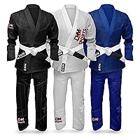 Bjj Gi for Men - Brazilian Jiu Jitsu Gi - Lightweight Preshrunk Fabric - Machine Washable Jiu Jitsu Suit Sets