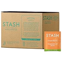 Tea Ginger Peach Green Tea & Matcha Blend, Box of 100 Tea Bags (Packaging May Vary)