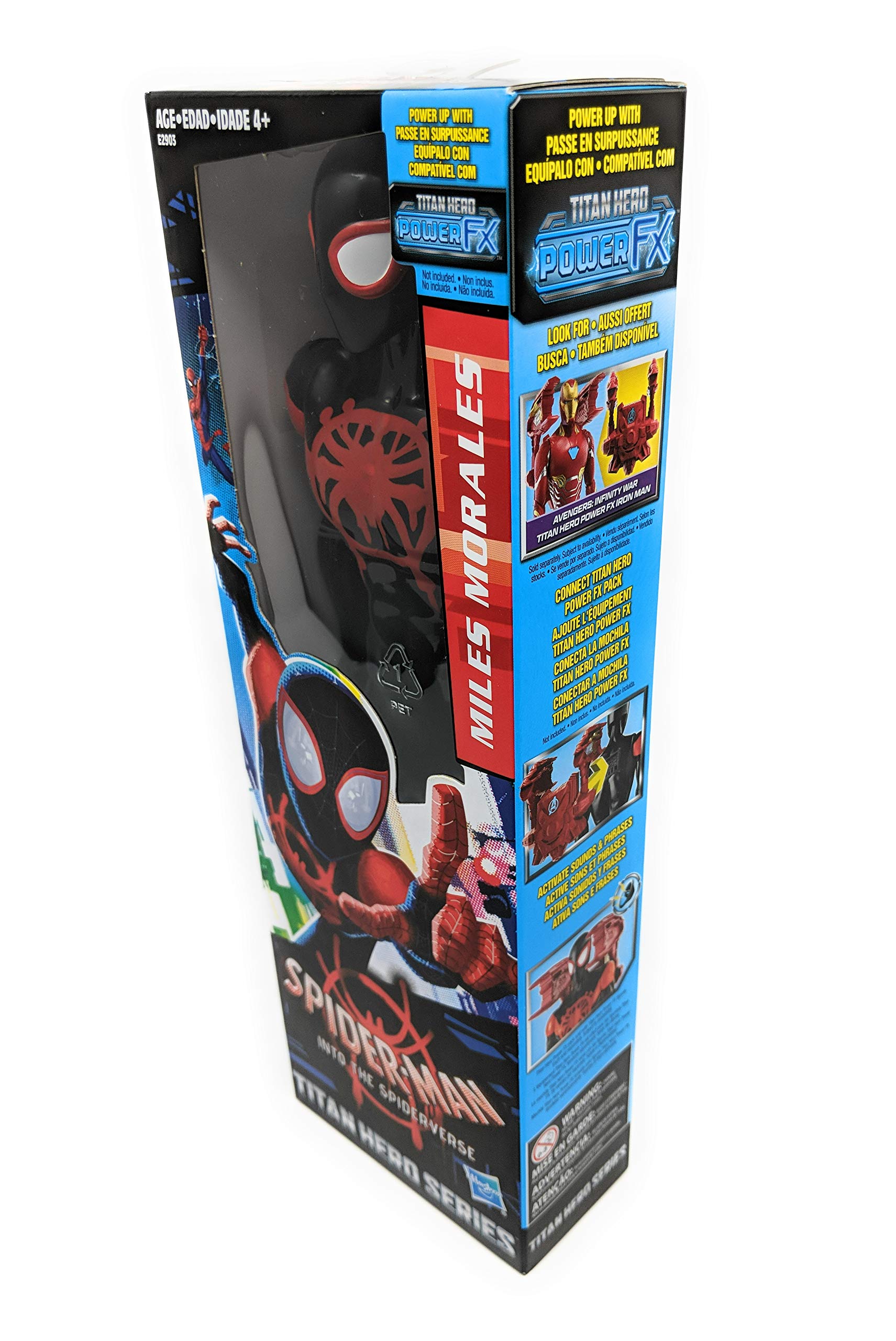 Spider-Man: Into The Spider-Verse Titan Hero Series Mile Morales with Titan Hero Power Fx Port Action Figures E2903