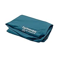 Furhaven Replacement Dog Bed Cover Water-Resistant Indoor/Outdoor Logo Print Oxford Polycanvas Mattress, Washable - Deep Lagoon, Medium