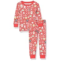 Amazon Essentials Disney | Marvel | Star Wars Boys and Toddlers' Snug-Fit Cotton Pajama Sleepwear Sets, Multipacks