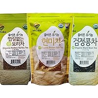 McCabe Organic Brown Rice, Hulless Barley, and Black Bean Tea Collection - A Fusion of Nature's Finest, USDA and CCOF Certified for Discerning Palates Seeking Pure Organic Delights