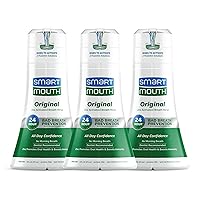 SmartMouth Original Activated Mouthwash - Adult Mouthwash for Fresh Breath - Oral Rinse for 24-Hour Bad Breath Relief with Twice Daily Use - Fresh Mint Flavor, 16 fl oz (3 Pack)