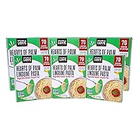 Kitchen & Love Hearts of Palm Linguine, Low Carb, Low Calories, Plant Based, Non GMO, Gluten Free Pasta Alternative, Vegan, Easy to Prepare, Quick Meal 8 Oz (Pack of 6)