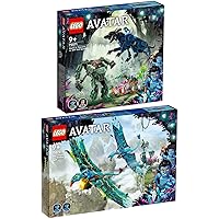 Lego Avatar Set of 2: 75571 Neytiri and Thanator vs. Quaritch in MPA & 75572 Jakes and Neytiris First Flight on a Banshee