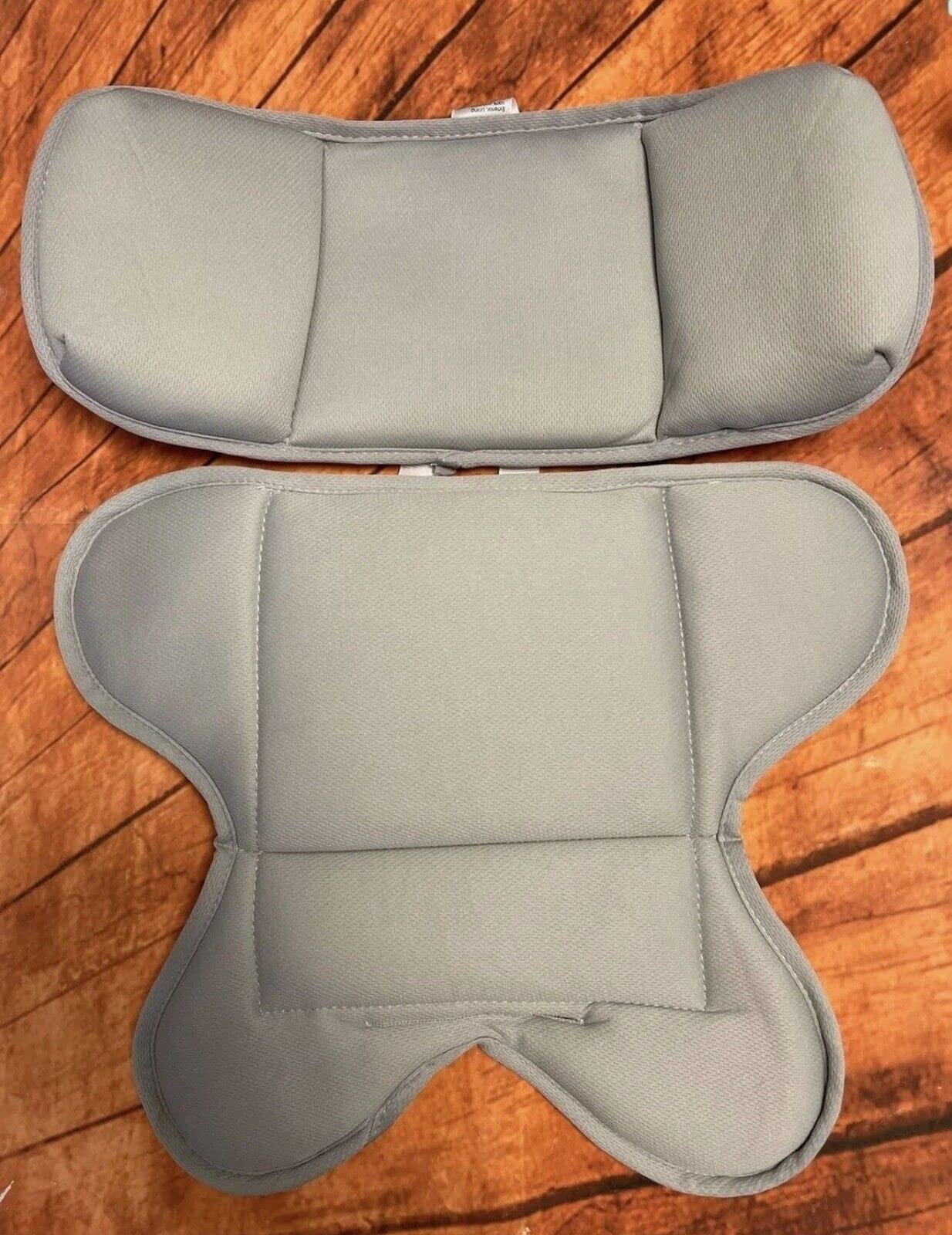 Stilnati Car Seat Protector Infant Head and Body Pillow Baby Insert Infant Soft Grey Insert Baby Waterproof Portable Liner Convertible Pads Carseat Stroller Accessories Machine Washable Seat