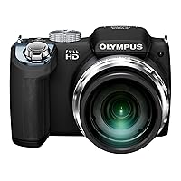 Olympus SP-720UZ 14MP 26x Opt Zoom 3-Inch LCD Digital Camera - Black