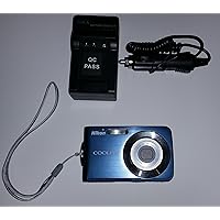 Nikon Coolpix S210 8MP Digital Camera with 3x Optical Zoom (Cool Blue)