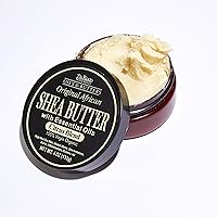 The Roots Naturelle Original African Shea Butter with Essential Oils Citrus Blend | 100% Virgin Organic | 4 oz