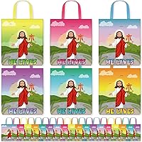 Sweetude 24 Pcs Religious Easter Bags Bulk Christian Easter Treat Bags