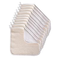 Soft-Weave Wash Cloths, Cleansing and Exfoliating, White, Pack of 10