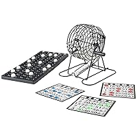 Hey! Play! Complete Bingo Set – Deluxe Classic Carnival and Casino Game for Kids and Adults with Tumbler Cage, Master Board, Sheets, and Markers