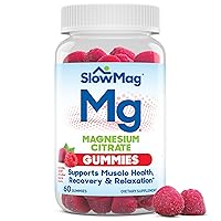 Slow-Mag Mg Muscle Health + Recovery Gummies, Magnesium Citrate in 60ct