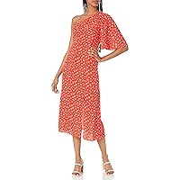 French Connection Women's Fayola One Shoulder Midi Dress