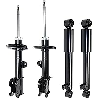 Evan Fischer Front and Rear Shock Absorber and Strut Assembly Set Compatible with 2010-2012 Hyundai Santa Fe, Fits 2011-2013 Kia Sorento