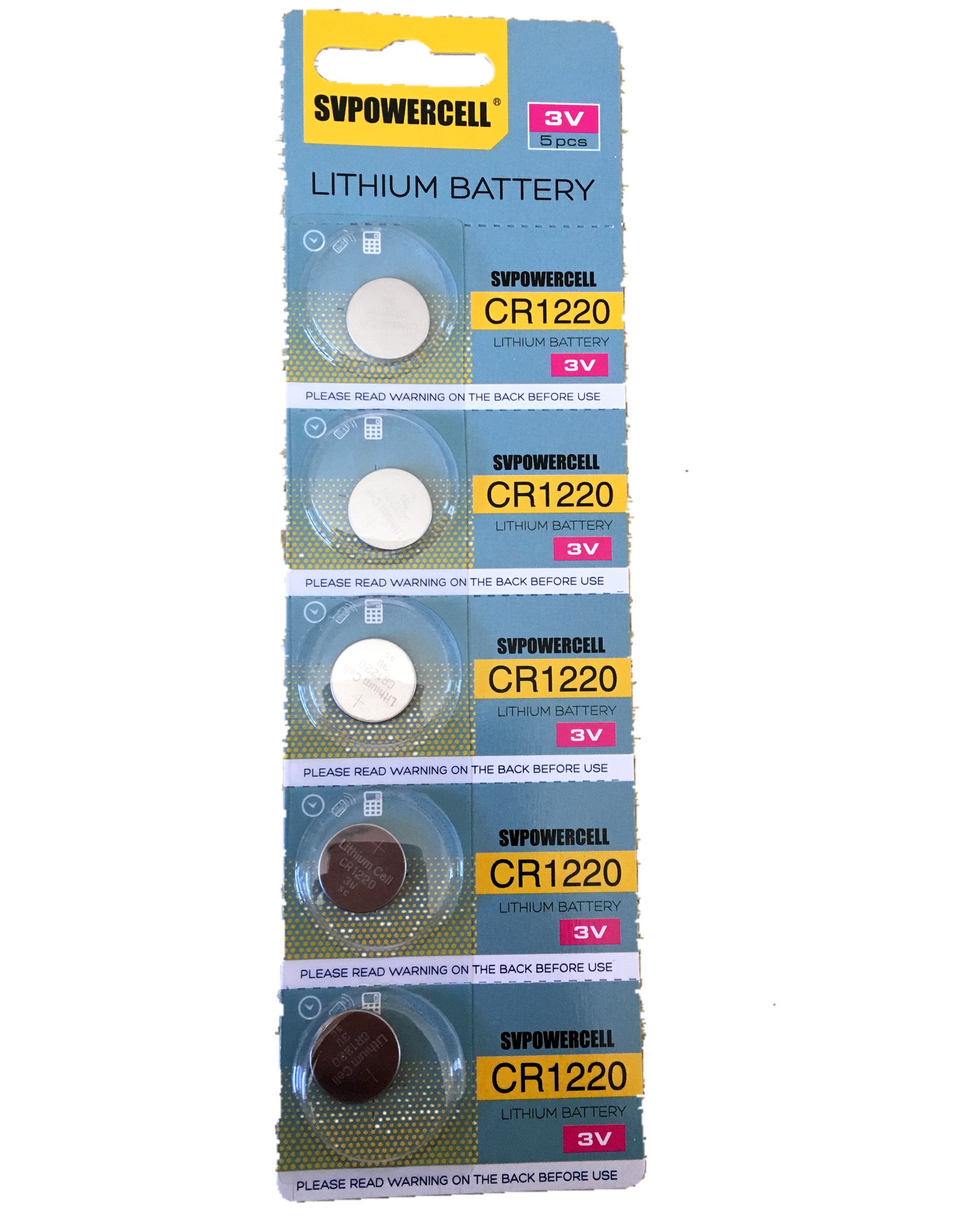 Generic Cr1220 Br1220 1220 3V Lithium Batteries 20 Pcs 4 Cards