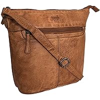 Mothers Day Gifts Leather Sling Bag for Women - Leather Crossbody Bag Vintage Travel Shoulder Purse Handbag for Girls