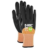 MAGID D-ROC ANSI A4 Oil & Liquid Absorbing TriTek Work Gloves, 12 Pairs, Size 11/2XL (DXG49)