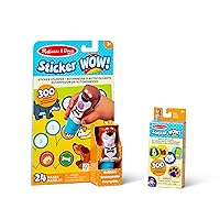 Melissa & Doug Sticker Wow!™ Dog Bundle: Sticker Stamper, 24-Page Activity Pad, 600 Total Stickers, Arts and Crafts Fidget Toy Collectible Character
