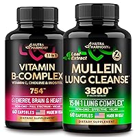 NUTRAHARMONY Vitamin B Complex Capsules & Mullein Leaf Extract Capsules